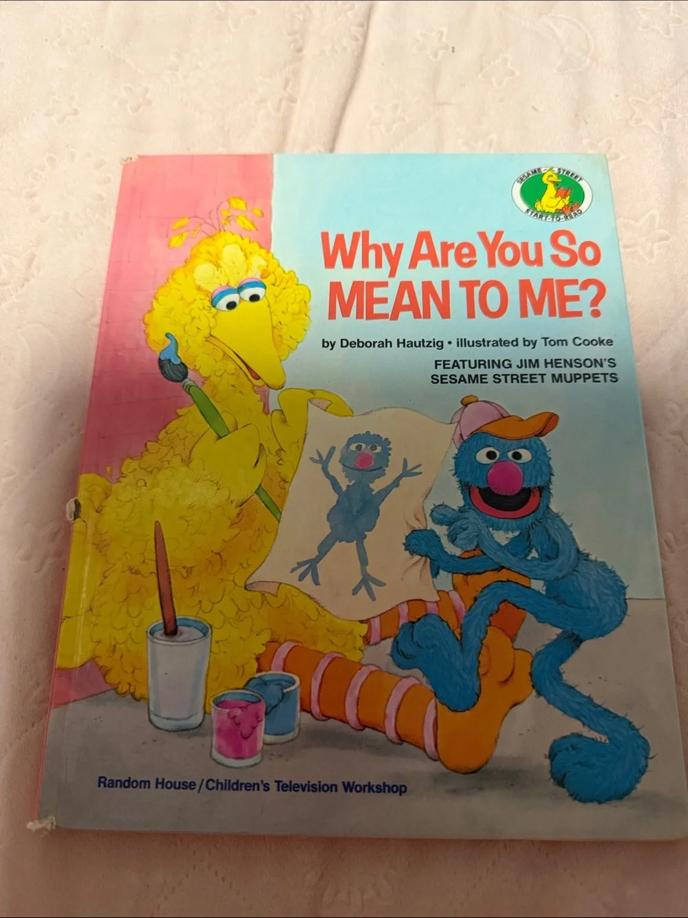 Sesame Street Big Bird & Grover Illustrated Board Book - Yellow, Blue, Pink